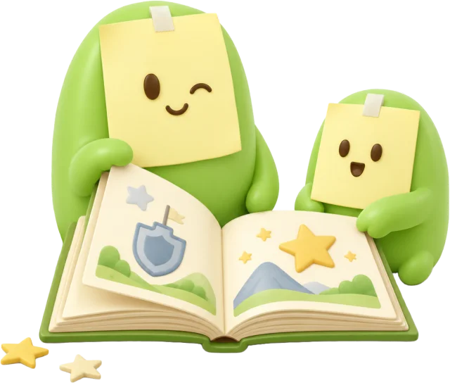 Dos compañeros Trio leyendo juntos un libro ilustrado